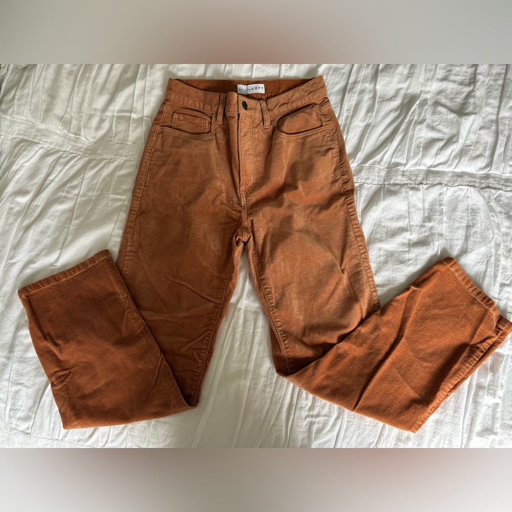 LOFT Corduroy Straight Leg Pants - size 0